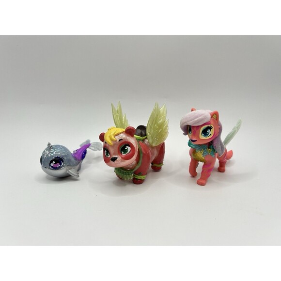 Hatchimals Pixies Riders Glider Figure Lot of 3 Tigrette, Shimmer Narwhal, Pando - Picture 4 of 15